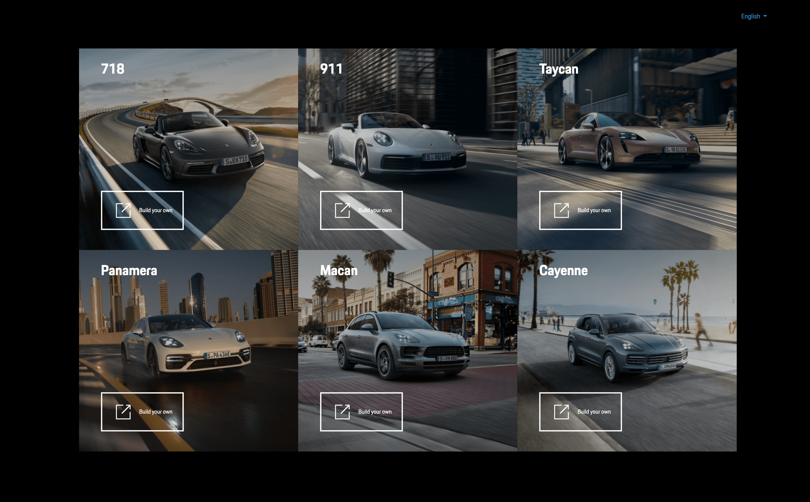 Porsche Car Selection